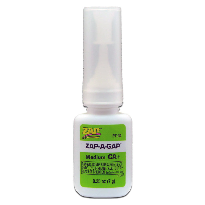 ZAP PT-04 1/4 OZ. GREEN ZAP-A-GAP CA+ 1 BOTTLE (BOX QTY 12)