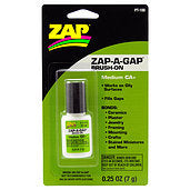 ZAP PT-100 1/4 OZ. GREEN BRUSH-ON ZAP-A-GAP (CARDED)