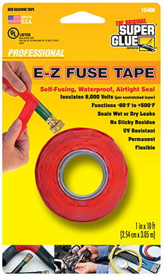 Super Glue E-Z Fuse Tape Red 10 foot (3.05 meter) roll (12 PER PACK) ZAP