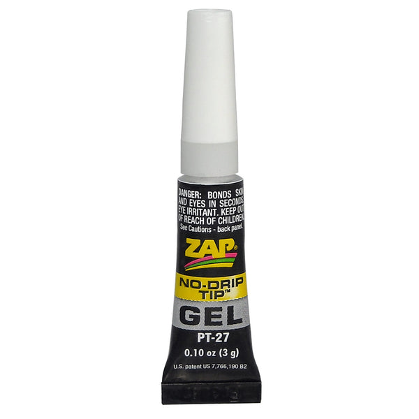 ZAP PT-27 .1 OZ ZAP GEL CA NO DRIP-SUCK BACK TUBE