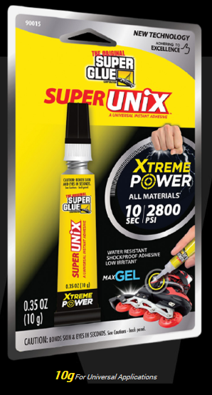 90015 (#) (10 gram) Super Unix Adhesive (12 PER OUTER CARTON)
