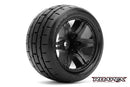 R2005-B0 TRIGGER BELTED 1/10 STADIUM TRUCK TIRE BLACK WHEEL 0 OFFSET 12mm HEX MOUNTED Roapex
