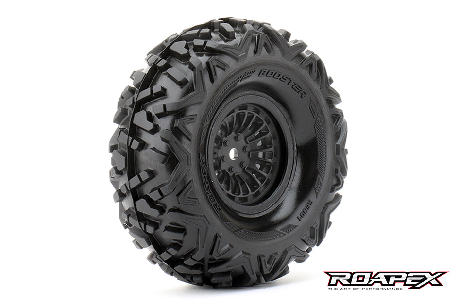 R6001-B Booster Black wheel with 12mm hex mounted Roapex