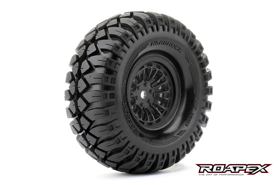 R6003-B Hardrock Black wheel with 12mm hex mounted Roapex
