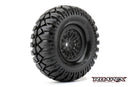 R6003-B Hardrock Black wheel with 12mm hex mounted Roapex