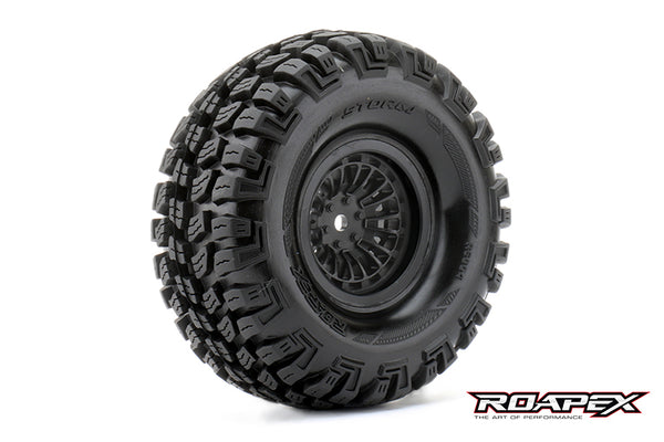 R6004-B Storm Black wheel with 12mm hex mounted