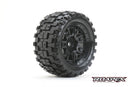R7003-X RHYTHM BELTED TRAXXAS X-MAXX MT TRUCK TIRE BLACK WHEEL WITH 24MM HEX MOUNTED Roapex