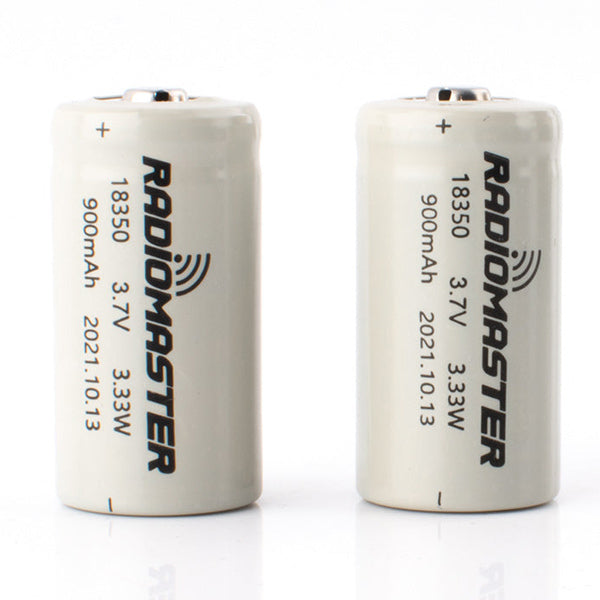 RADIOMASTER 900MAH 3.7V LI-ION 18350 CELLS FOR ZORRO RADIO CONTROLLER (2PC)