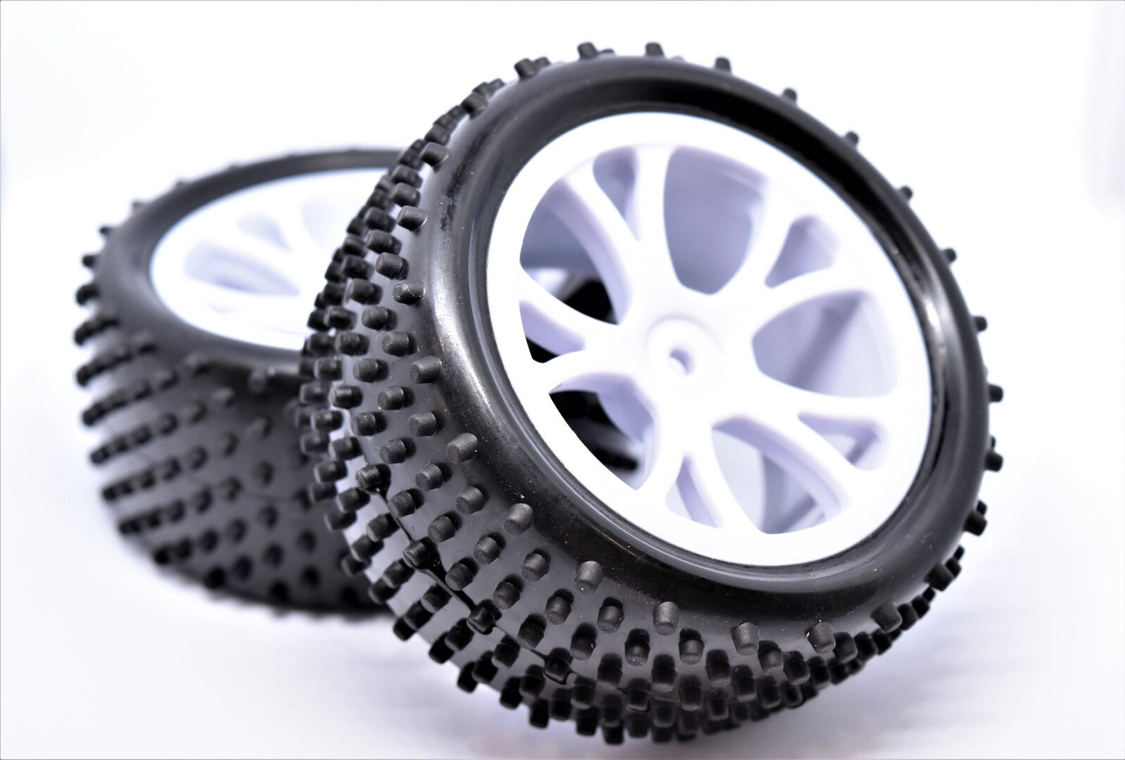 RH-10301W Rear Buggy Tyre Set Spirit (White) River Hobby