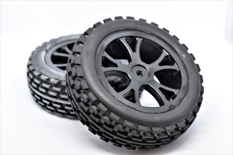 RH-10302B Front Buggy Tyre Set Spirit (Black)