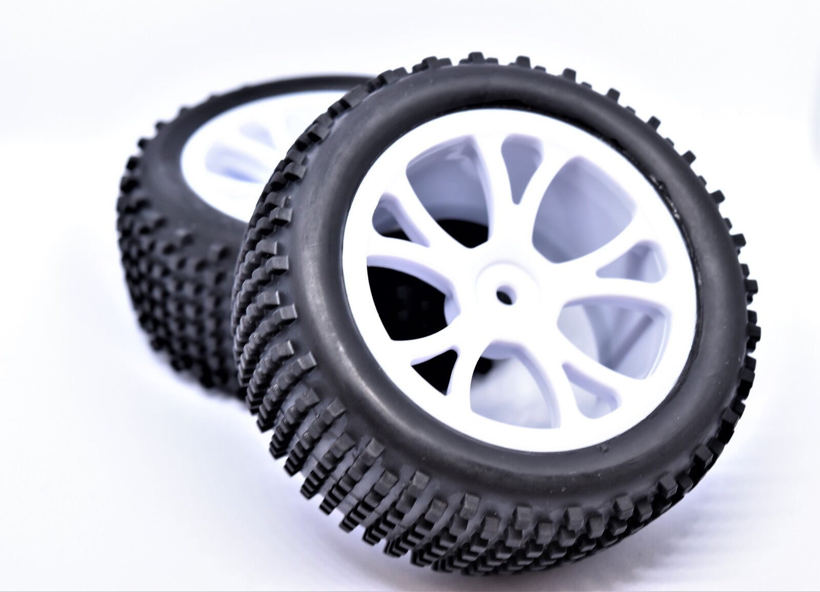 RH-10303W Rear Buggy Tyre Set Spirit (White) River Hobby