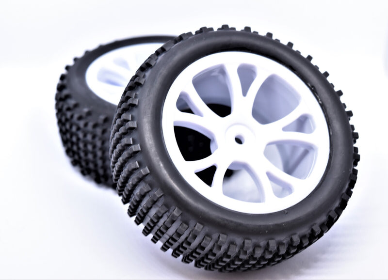 RH-10303W Rear Buggy Tyre Set Spirit (White)