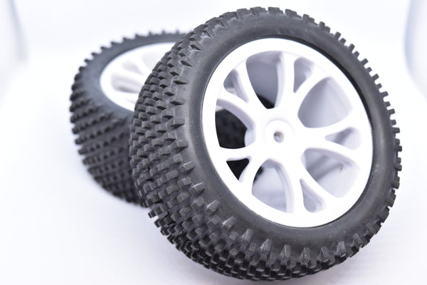 RH-10448W Rear Buggy Tyres (2sets) White