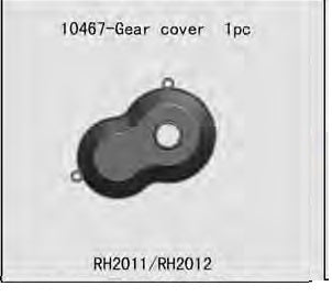 RH-10467 Gear Cover 1pc (FTX-8431)