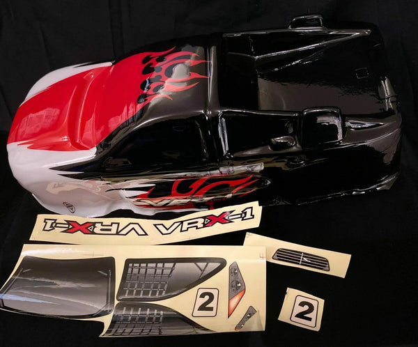 RH-R0026 VRX-1 Truggy Painted Body Black,Red and White