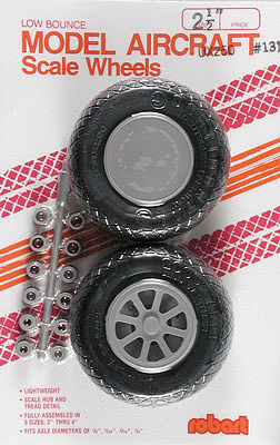 ROB-131 ROBART SCALE WHEELS: 2.50 INCH X-TREAD Robart