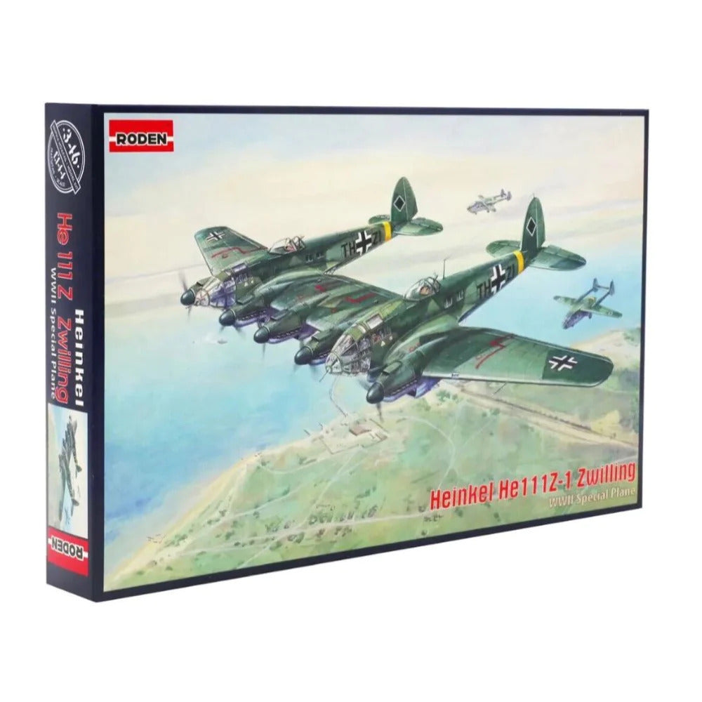 Roden 1/144 Heinkel He111Z-1 Zwilling Plastic Model Kit ROD346