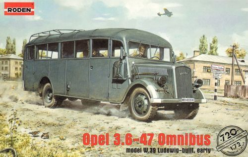 Roden 1/72 OPEL BLITZ OMNIBUS model W39 Ludewig (Essen) Plastic Model Kit