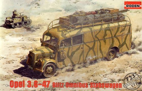 Roden 1/72 OPEL 3,6-47 BLITZ OMNIBUS Stabswagen Plastic Model Kit