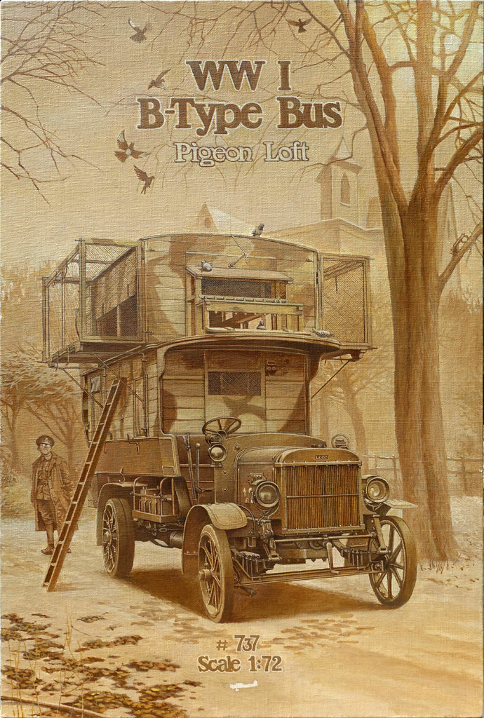 Roden 1/72 Type B WWI bus "Pigeon Loft" Plastic Model Kit