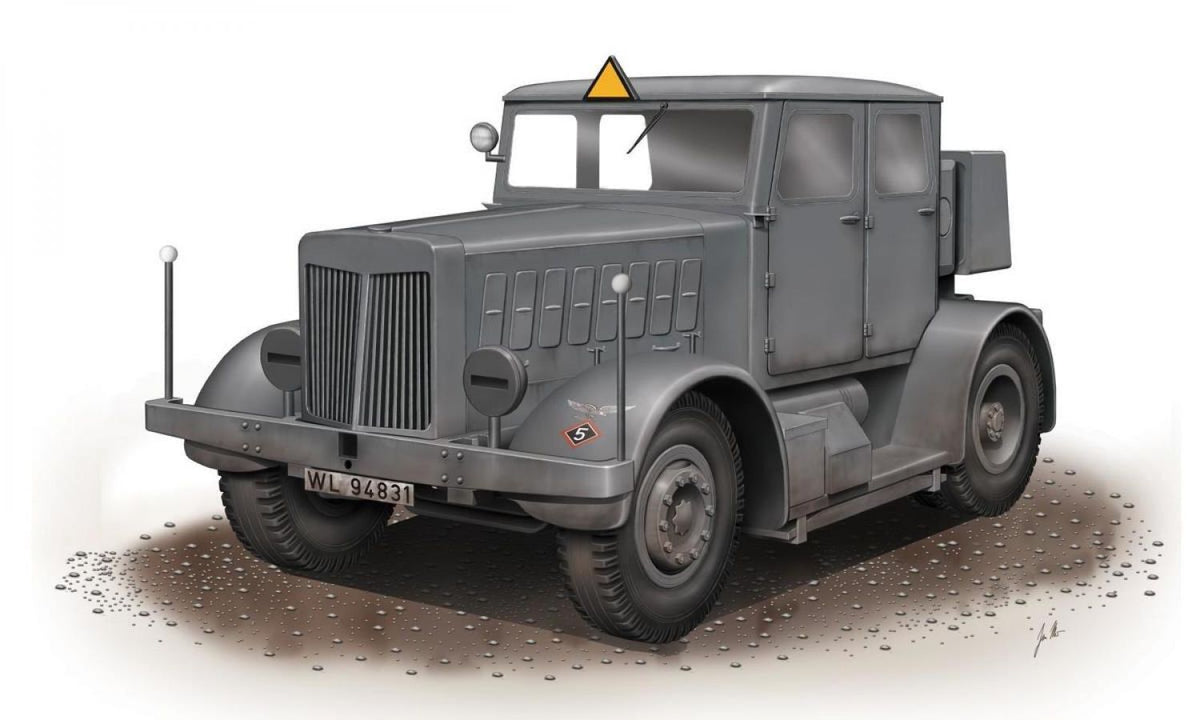 Special Armour 1/72 SS-100 Gigant Schwerer Radschlepper/Heavy Tra Plastic Model Kit SA-72001