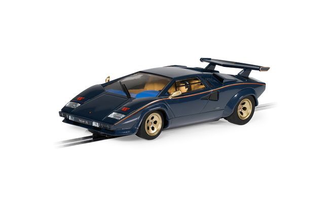 C4411 SCALEXTRIC LAMBORGHINI COUNTACH - WALTER WOLF - BLUE AND GOLD