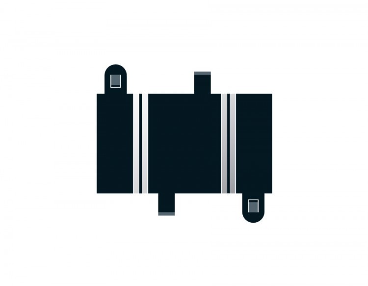 C8200 SCALEXTRIC QUARTER STRAIGHT 87MM Scalextric