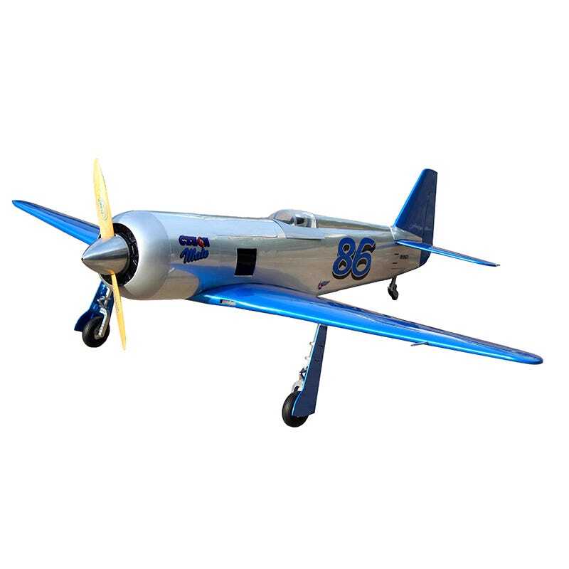 SEA-302NCGEAR Seagull Models Reno Yak 11 20cc ARF, Czech Mate Pearl Blue / Chrome Scheme with Electric Retracts, SEA-302NCGEAR Seagull