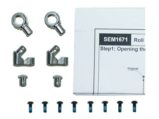 GV SEM1671AL UPGRADE ROLL BAR STOPPER SET (ALUMINIUM COLOUR) GV