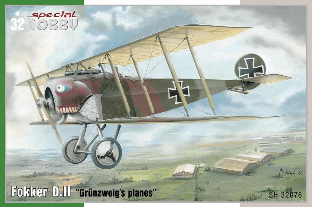 Special Hobby 1/32 Fokker D.II "GrÃƒ¼nzweig`s Planes" Plastic Model Kit SH-32076