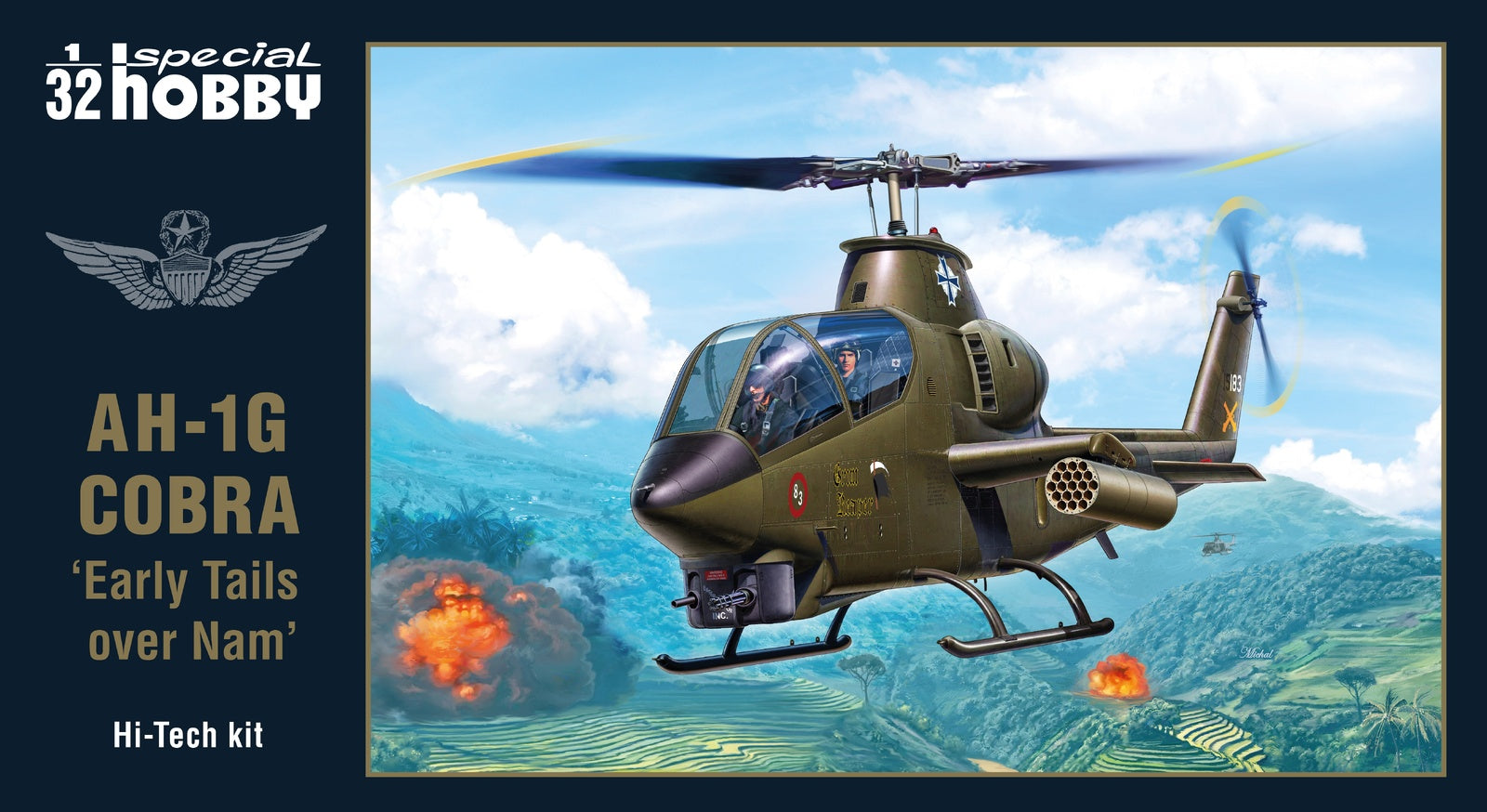 Special Hobby 1/32 AH-1G Cobra €˜Early Tails over Vietnam€™ Hi-Tech Kit Plastic Model Kit