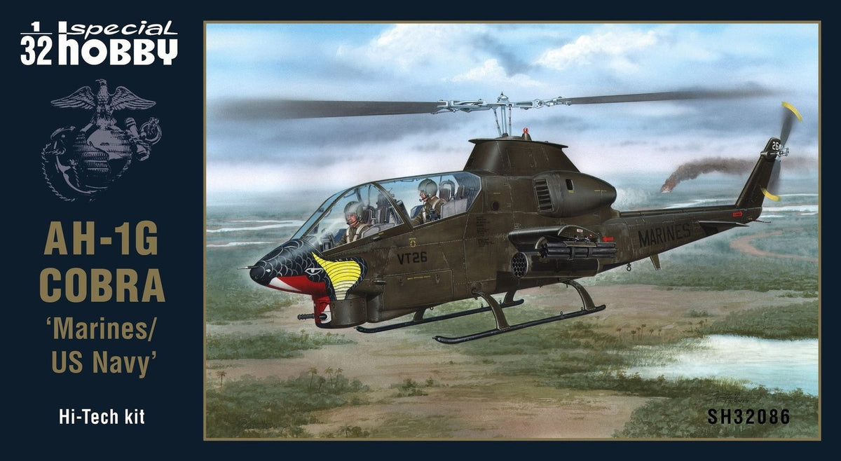 Special Hobby 1/32 AH-1G Cobra ‚¬ËœMarines/US Navy‚¬„¢ Hi-Tech Kit Plastic Model Kit SH-32086