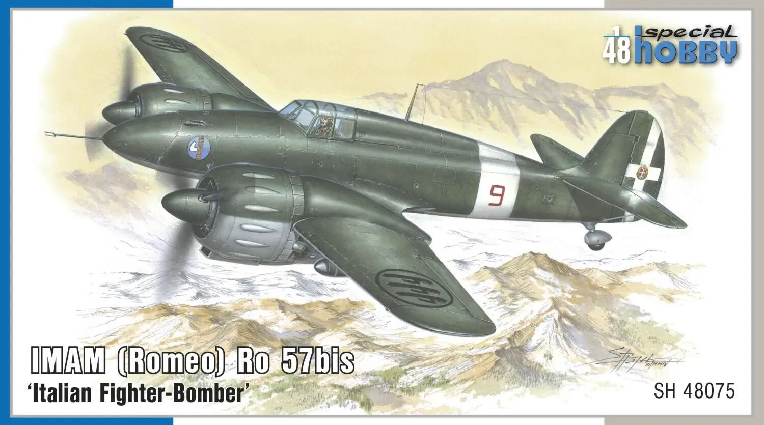 Special Hobby 1/48 IMAM (Romeo) Ro-57bis "Italian Fighter Bomber Plastic Model Kit