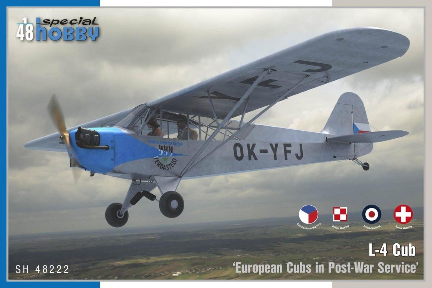 Special Hobby 1/48 L-4 €˜Cub in Post War Service€™ Plastic Model Kit