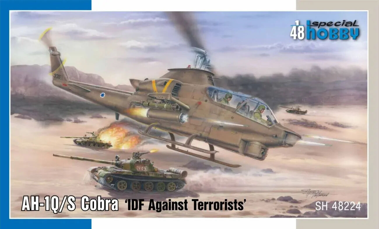 Special Hobby 1/48 AH-1Q/S Cobra €˜IDF Against Terrorists€™ Plastic Model Kit