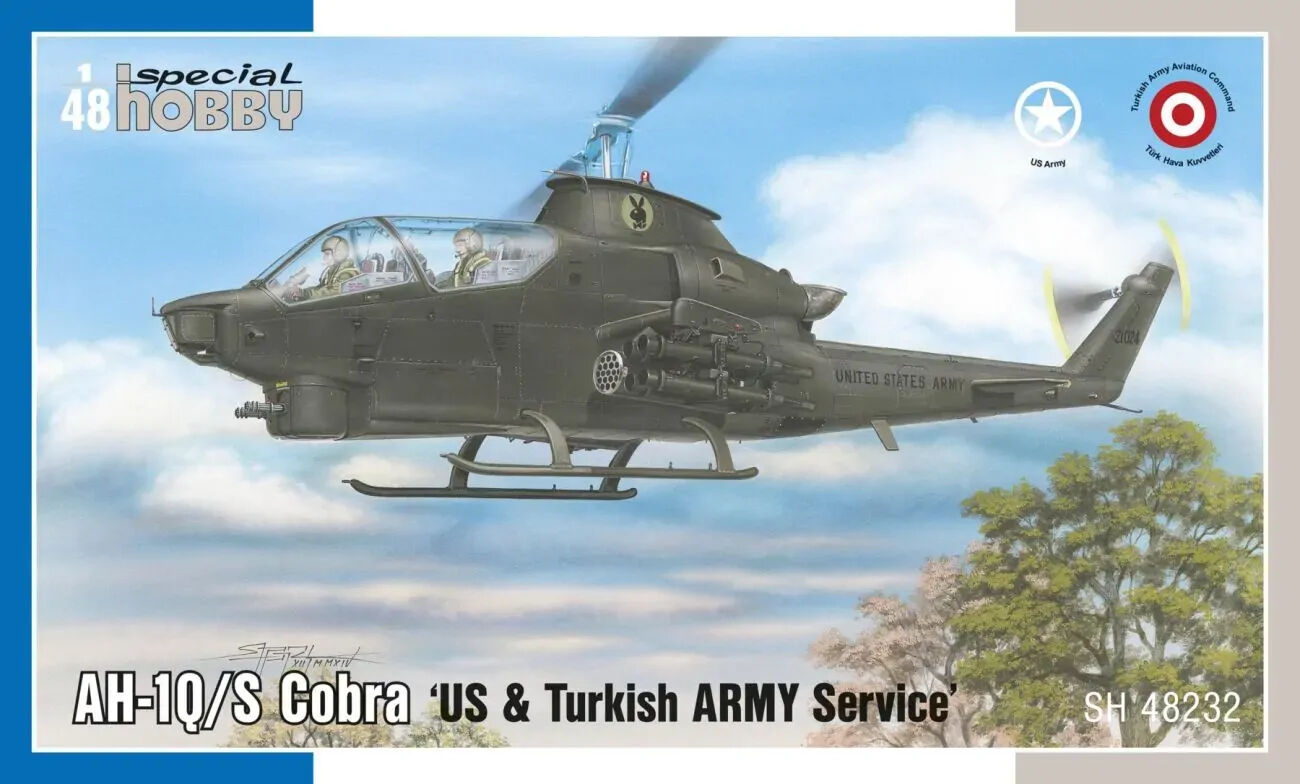 Special Hobby 1/48 AH-1Q/S Cobra €˜US & Turkish Army Service€™ Plastic Model Kit