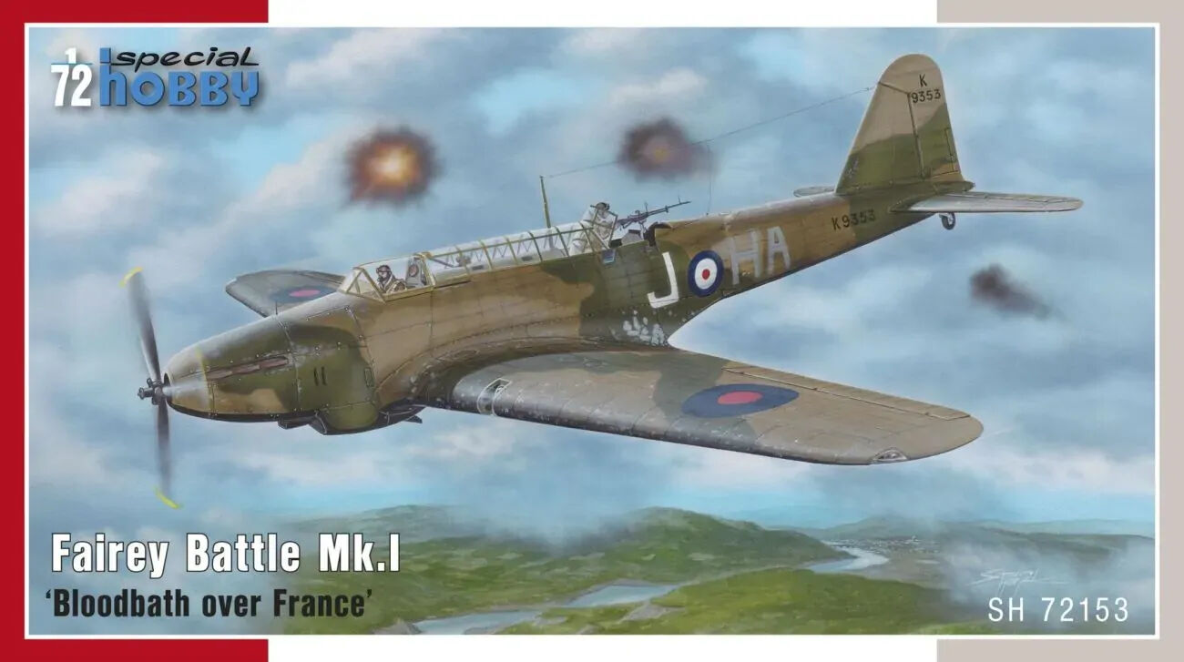 Special Hobby 1/72 Fairey Battle Mk.I €˜Bloodbath over France€™ Plastic Model Kit