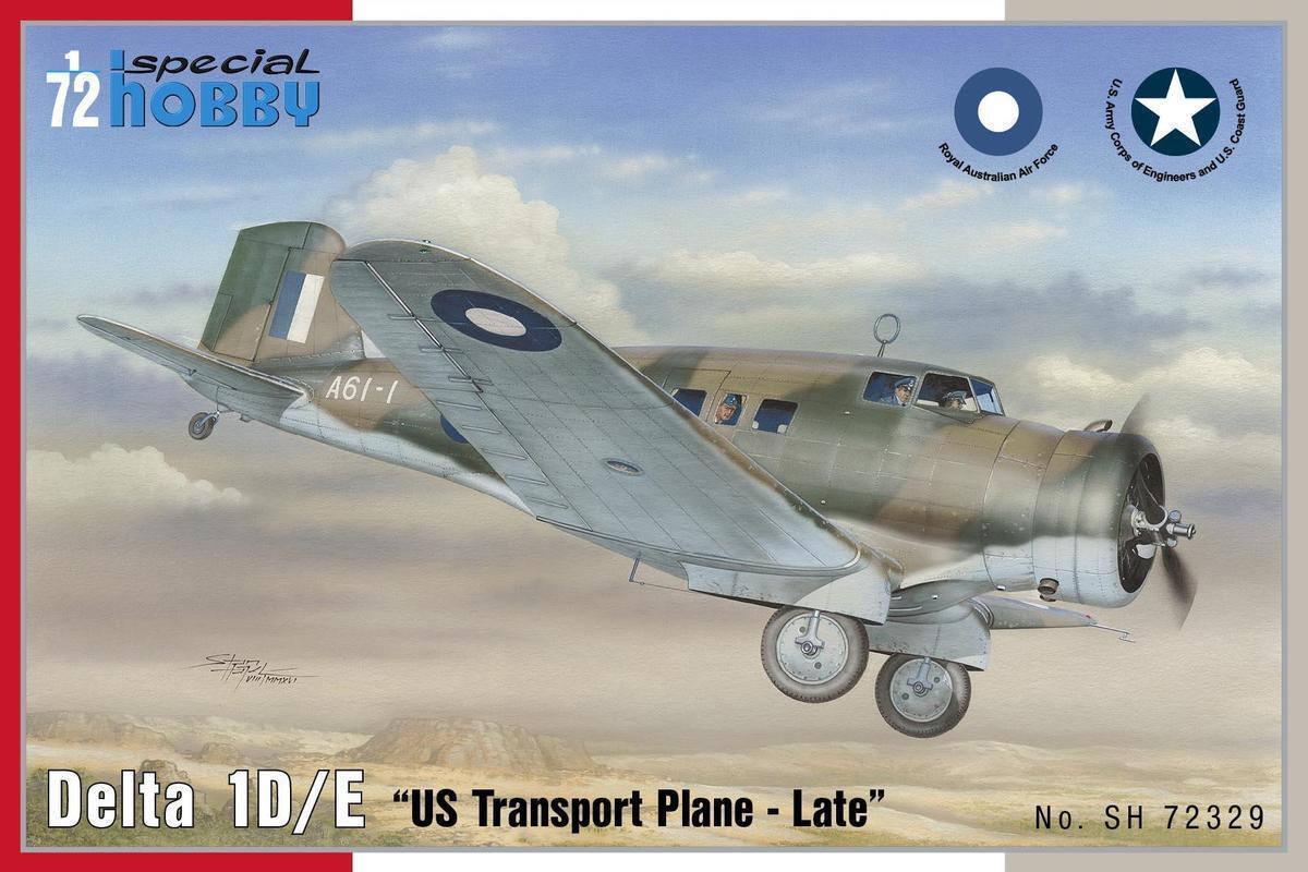 Special Hobby 1/72 Delta 1D/E US Transport plane Plastic Model Kit *Aus Decals*