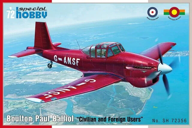 Special Hobby 1/72 Boulton Paul Balliol "Civilian and Foreign Users" Plastic Model Kit