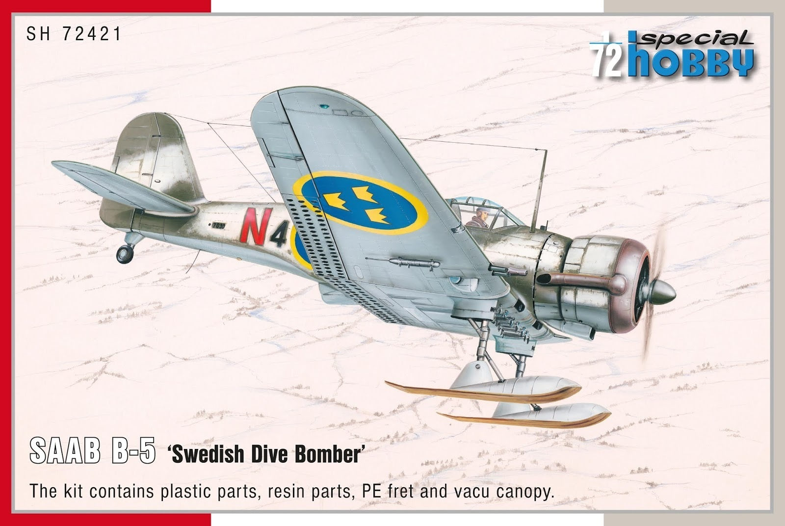 Special Hobby 1/72 SAAB B-5 €˜Swedish Dive Bomber€™ Plastic Model Kit