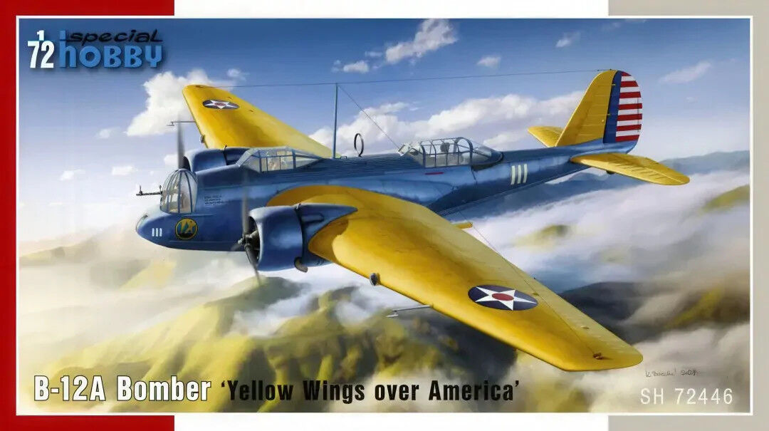 Special Hobby 1/72 B-12A Bomber 'Yellow Wings over America' Plastic Model Kit