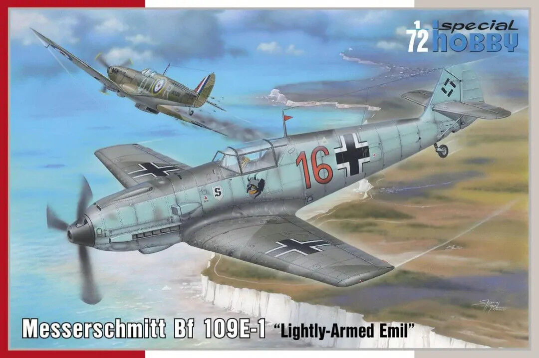 Special Hobby 1/72 Messerschmitt Bf 109E-1 'Lightly-Armed Emil' Plastic Model Kit