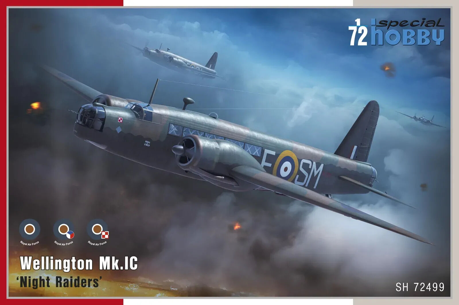 Special Hobby 1/72 Vickers Wellington Mk.IC €˜Night Raiders€™ Plastic Model Kit
