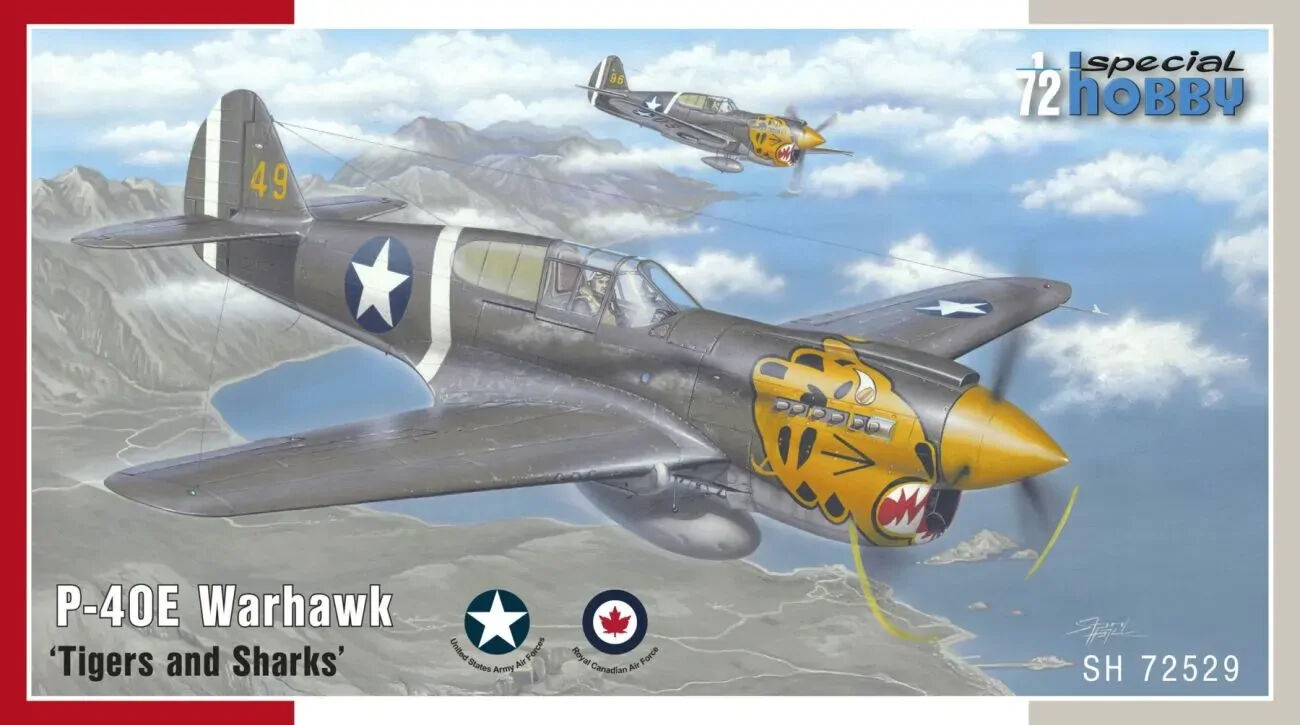 Special Hobby 1/72 P-40E Warhawk €˜Tigers and Sharks€™ Plastic Model Kit