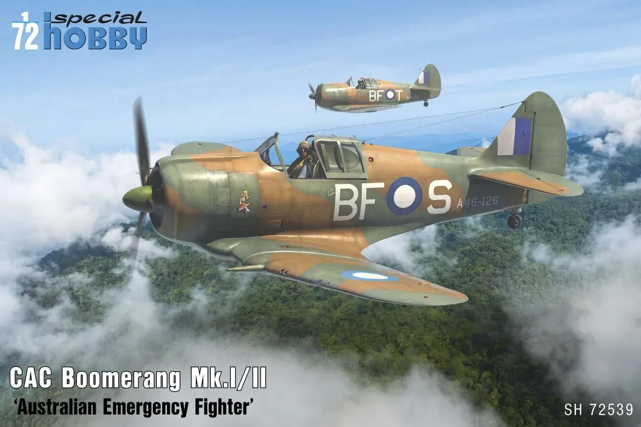 Special Hobby 1/72 CAC Boomerang Mk.I/II €˜Australian Emergency Fighter€™  Plastic Model Kit