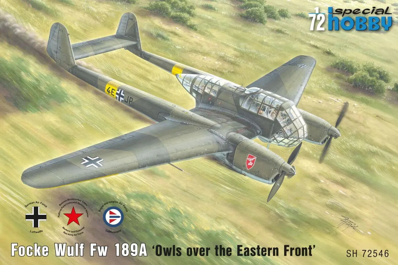 Special Hobby 1/72 Focke Wulf Fw 189A €˜Owls over the Eastern Front€™  Plastic Model Kit