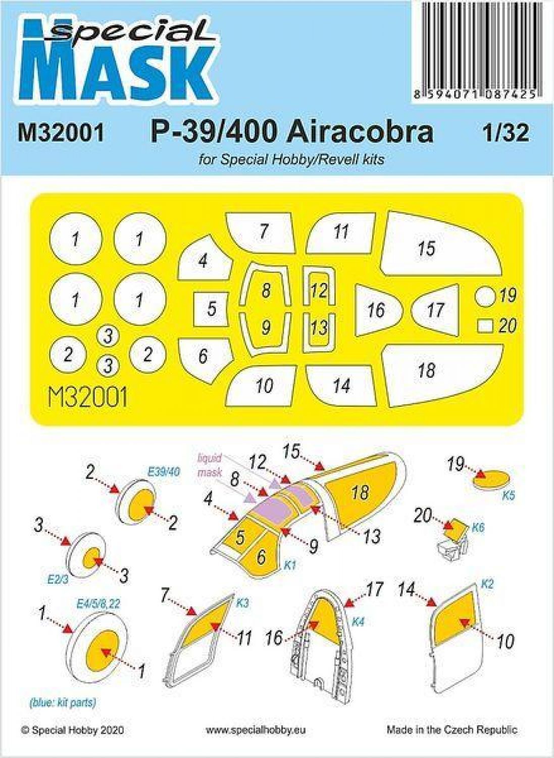 Special Hobby 1/32 P-39 Airacobra Mask