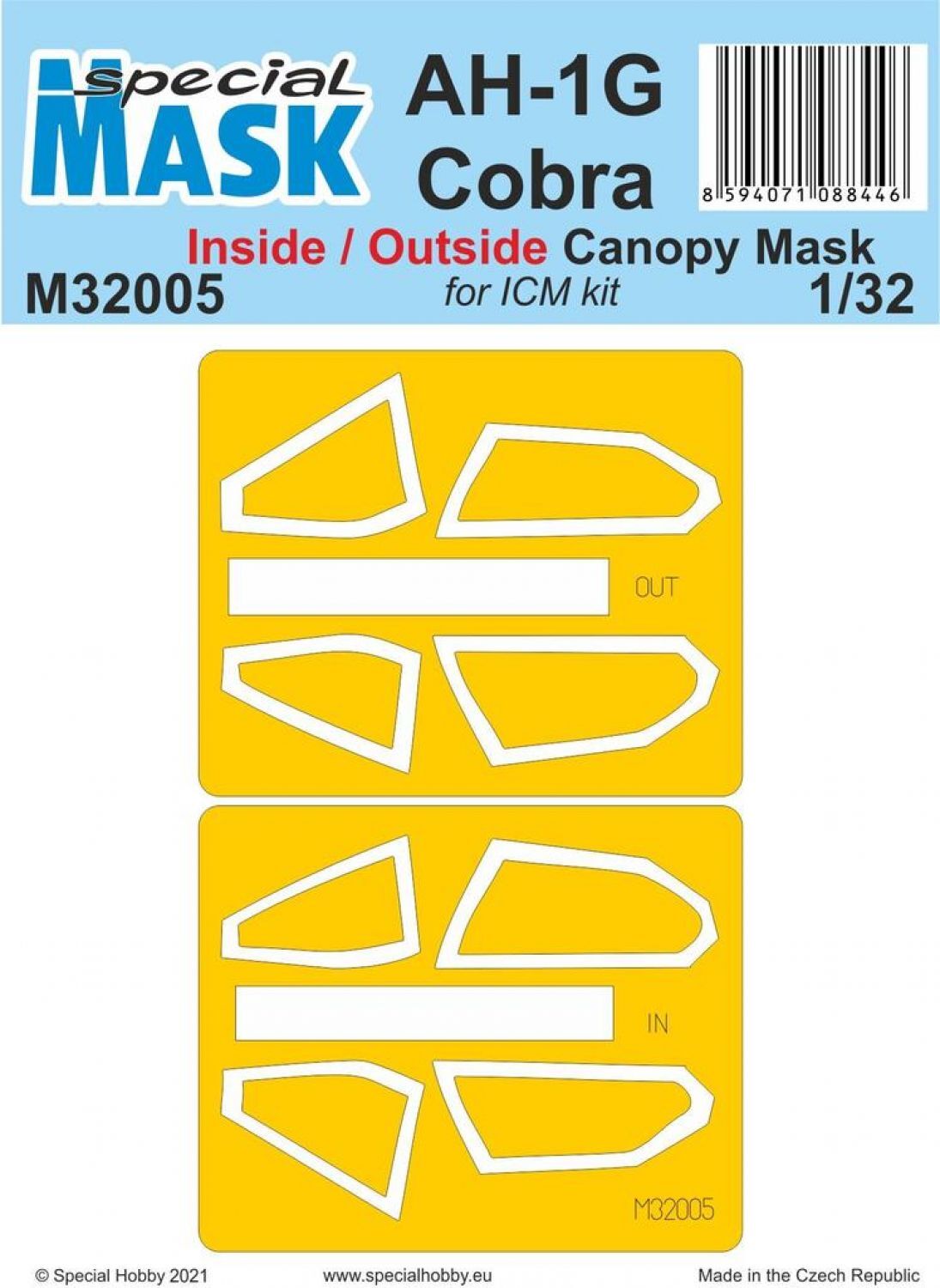 Special Hobby 1/32 AH-1G Cobra Inside/Outside MASK