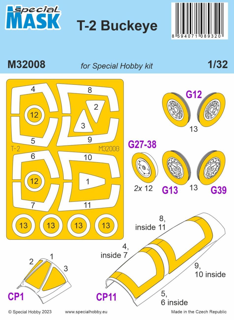 Special Hobby 1/32 T-2 Buckeye MASK