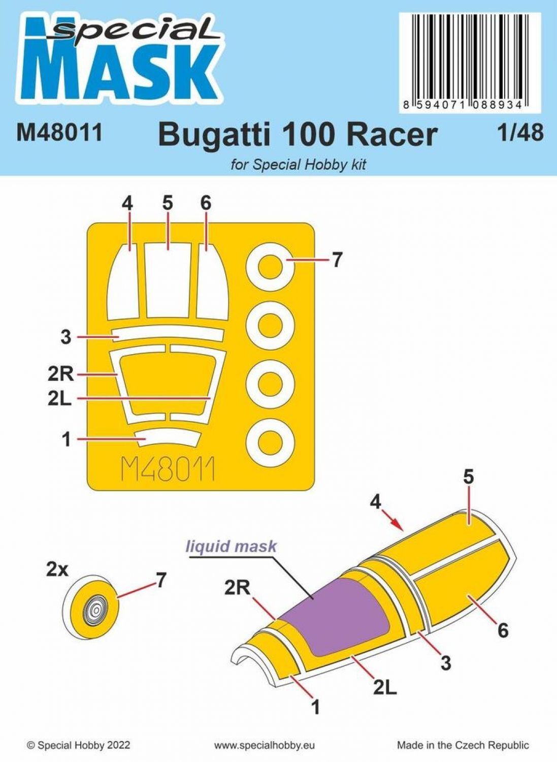 Special Hobby 1/48 Bugatti 100 MASK